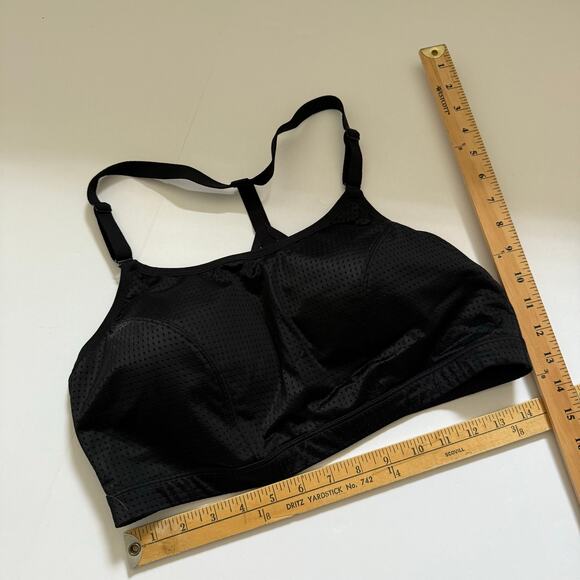 Lane Bryant LIVI Active Sports Bra Black Women’s Size 18 Strappy No Wire Comfort - Picture 12 of 13